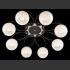 Потолочная люстра 691C/8 CR+BK+WT