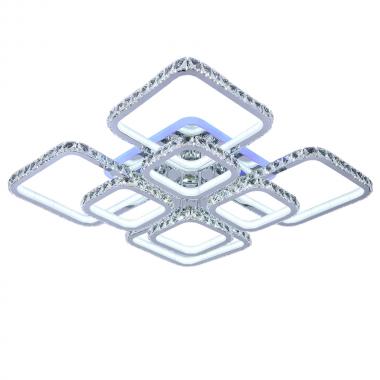 Светодиодная люстра 8010/4+4 CHR (BL+YL)