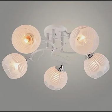 Потолочная люстра XA1522B/5 WH+CR