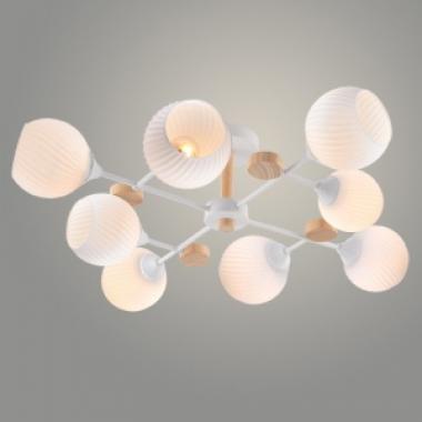 Потолочная люстра XA1556/8 WH+WOOD