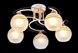 Потолочная люстра МС-XA1209/5 WH+FGD